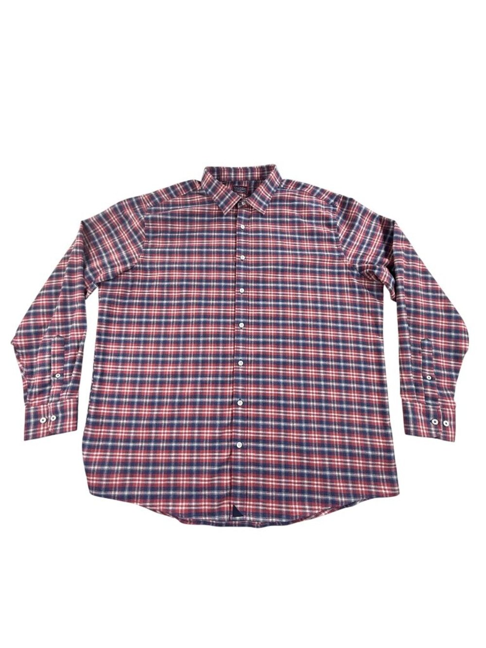UNTUCKit Shirt Mens 3XLT Red Plaid Flannel Button Down Long Sleeve Radda Stretch